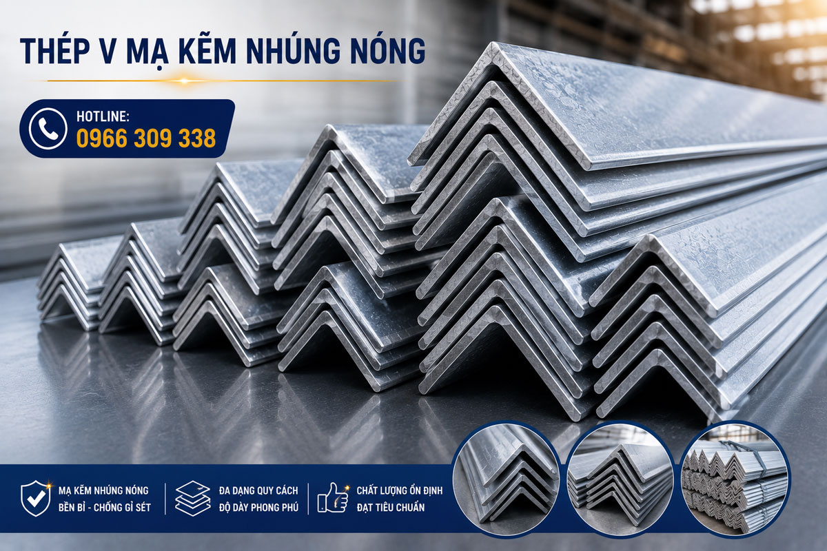 báo giá thép v mạ kẽm nhúng nóng
