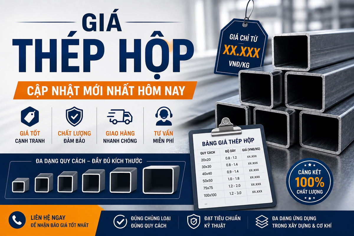 Báo giá thép hộp