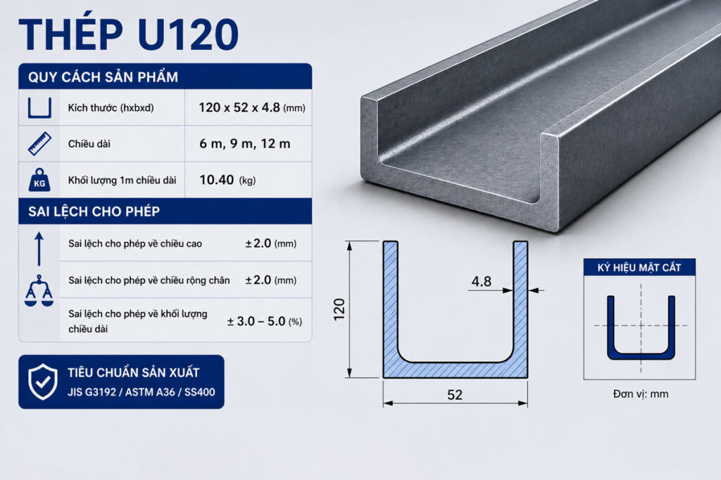 thép u120